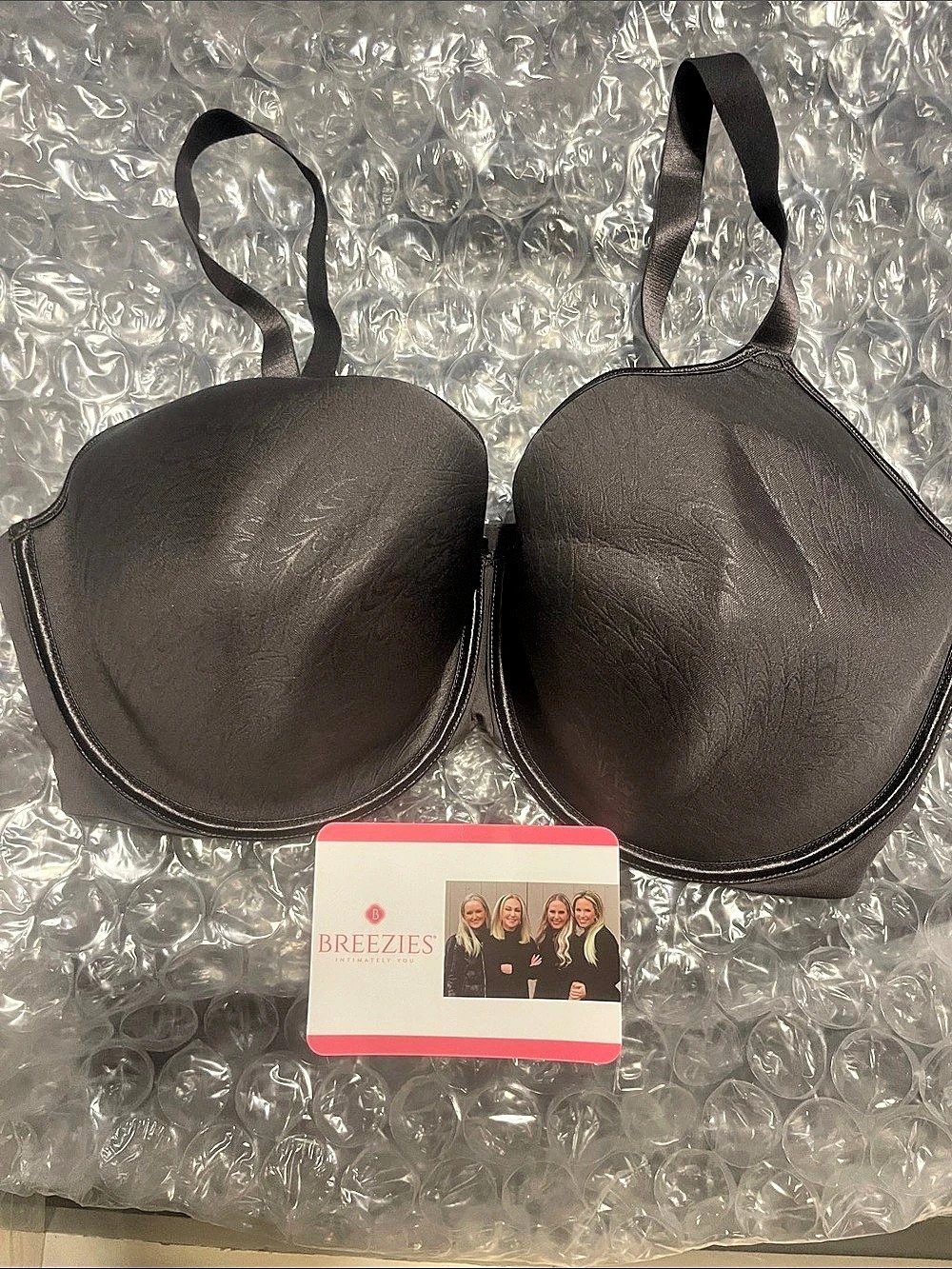 Breezies Dark Gray Bra Size 42DD NWT